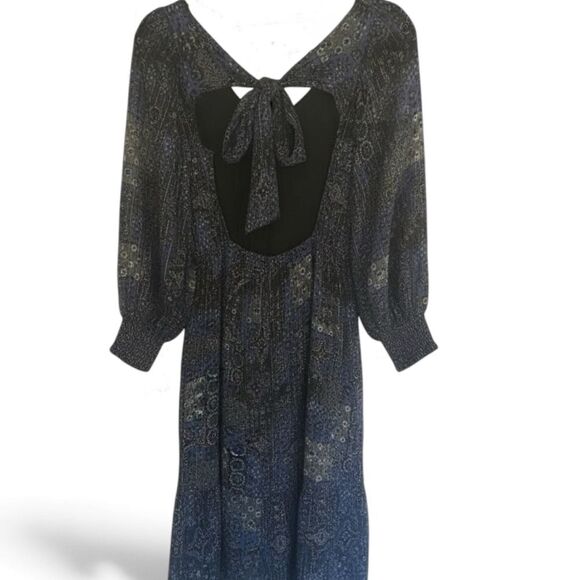 Sézane Prunelle Silk Midi Dress in Arizona Print Size 34/US 2 - Picture 10 of 14